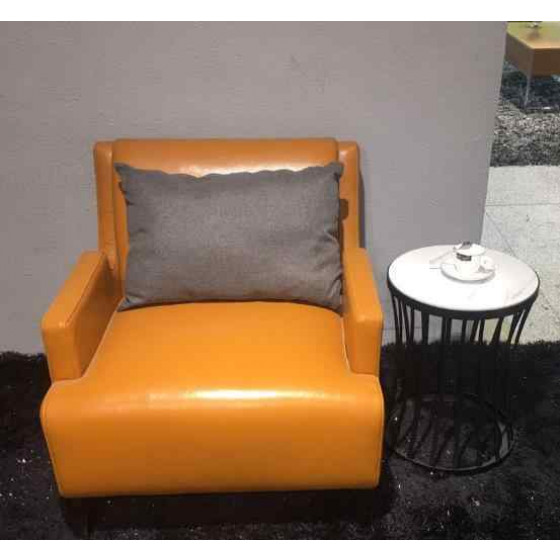 Leather single sofa