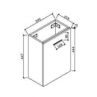 Gabinete de baño (HAV400-WH)